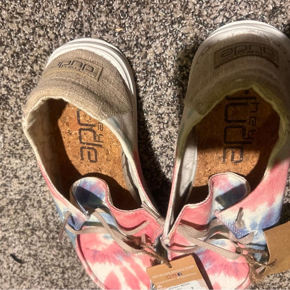 New! Hey Dude women’s tye-dye Moccasins priced to sell! - Picture 2 of 2